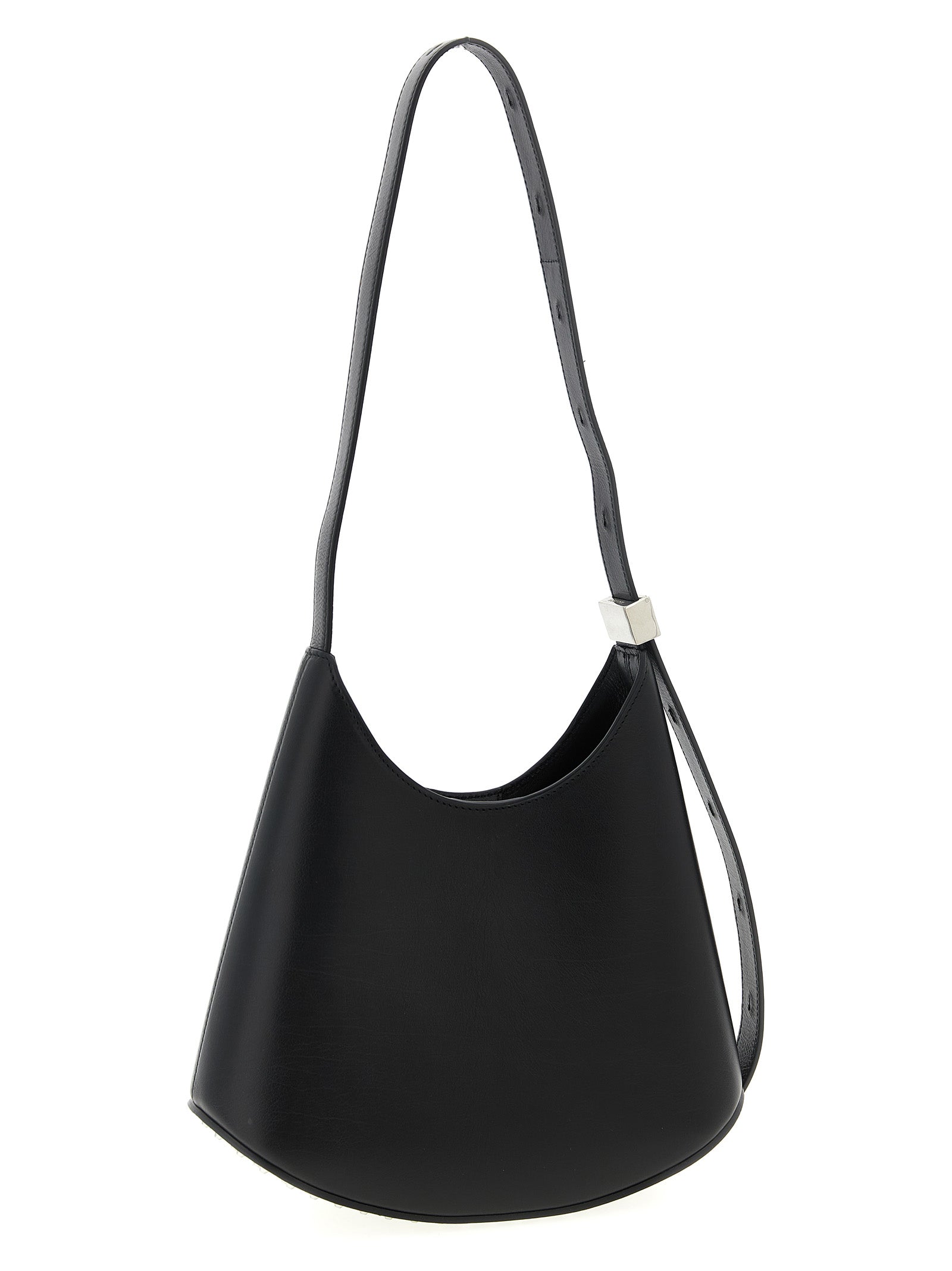 Black Leather Eldorado Shoulder Bag