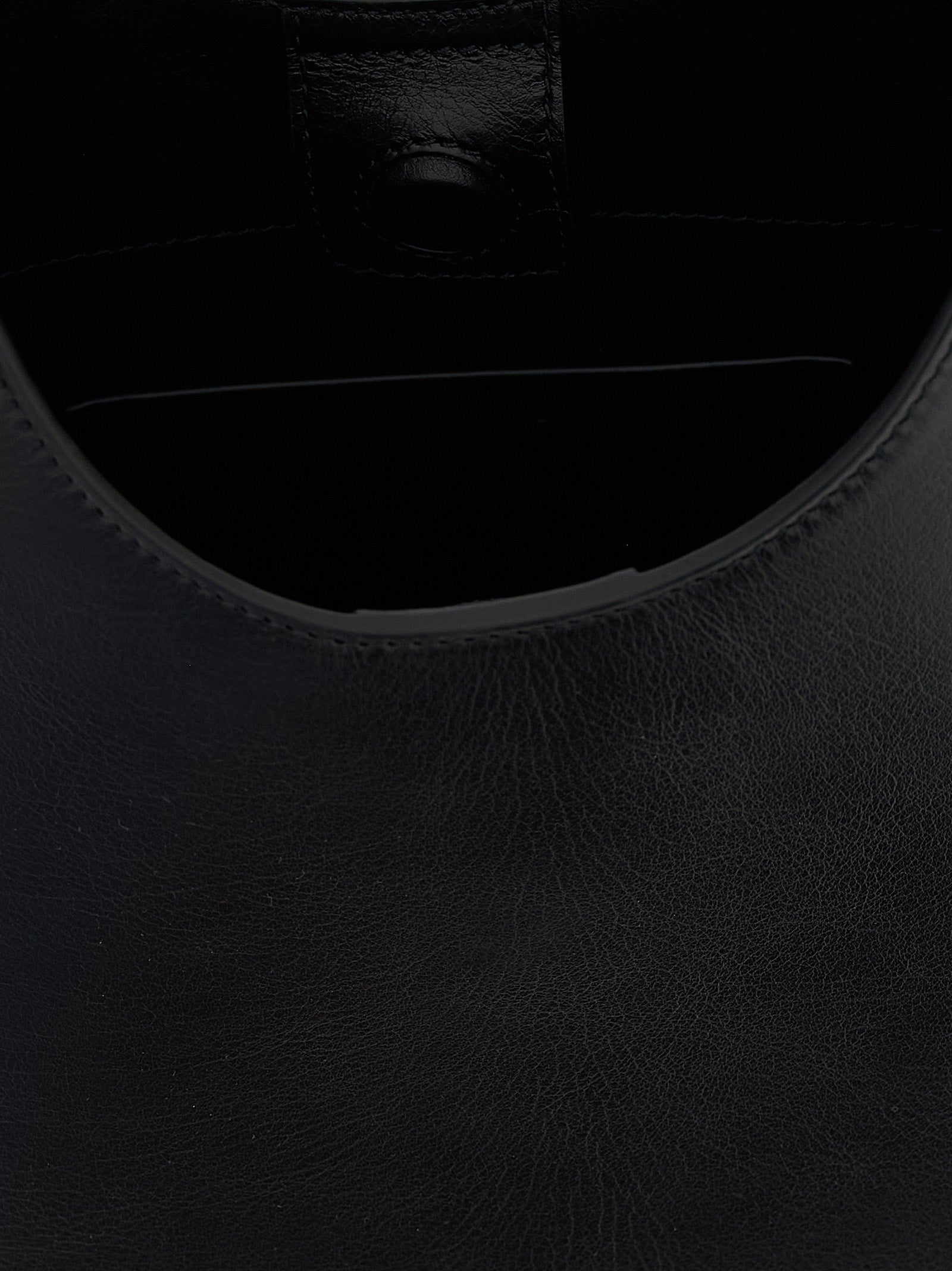 Black Leather Eldorado Shoulder Bag