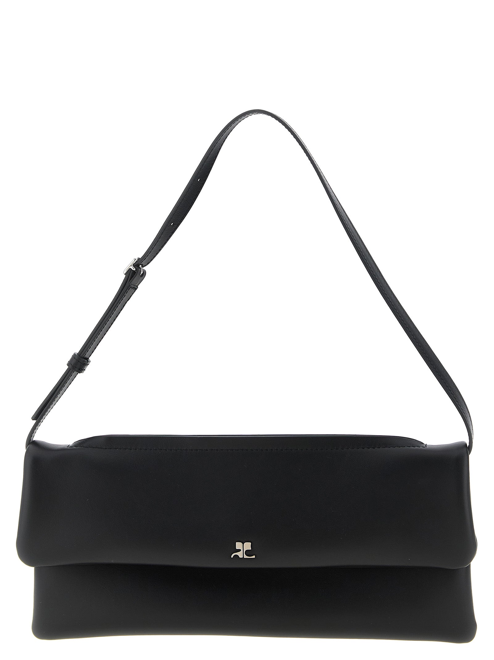 Black Cowhide Wrist Clutch