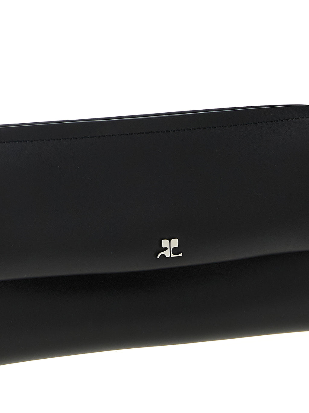 Black Cowhide Wrist Clutch