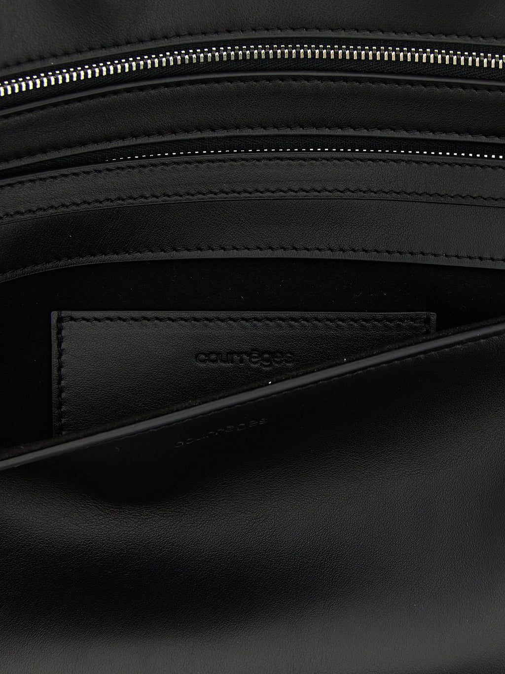 Black Cowhide Wrist Clutch