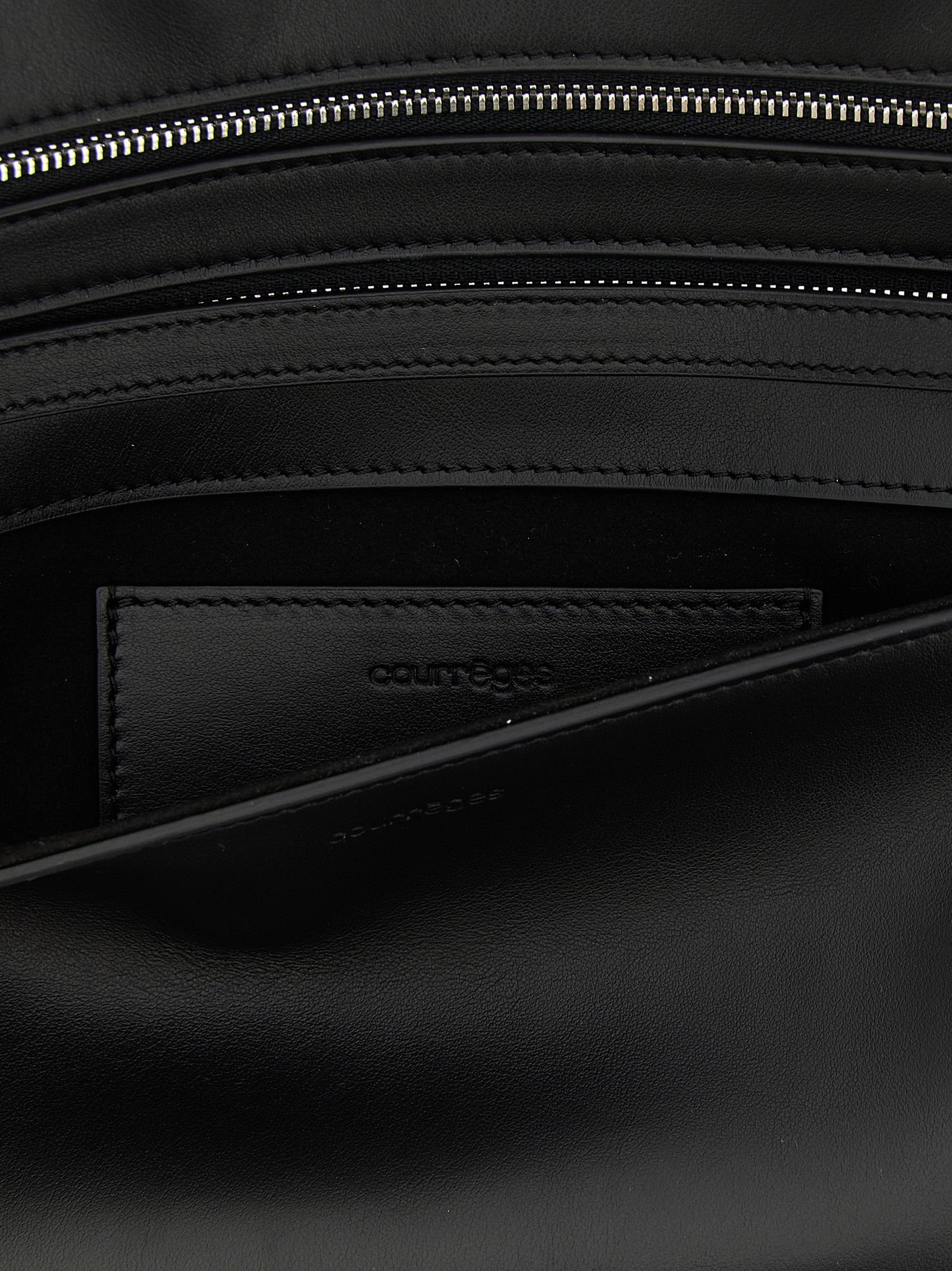 Black Cowhide Wrist Clutch