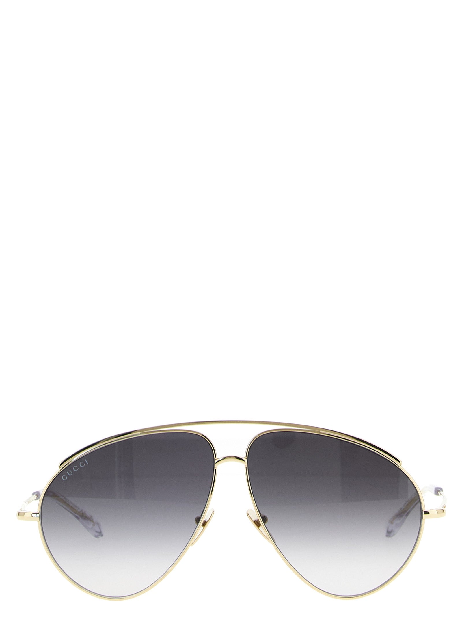 Gold Metal Aviator Sunglasses