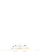 Gold Polyamide Aviator Sunglasses