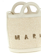 White Cotton and Polyamide Tropicalia Bucket Bag