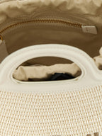 White Cotton and Polyamide Tropicalia Bucket Bag
