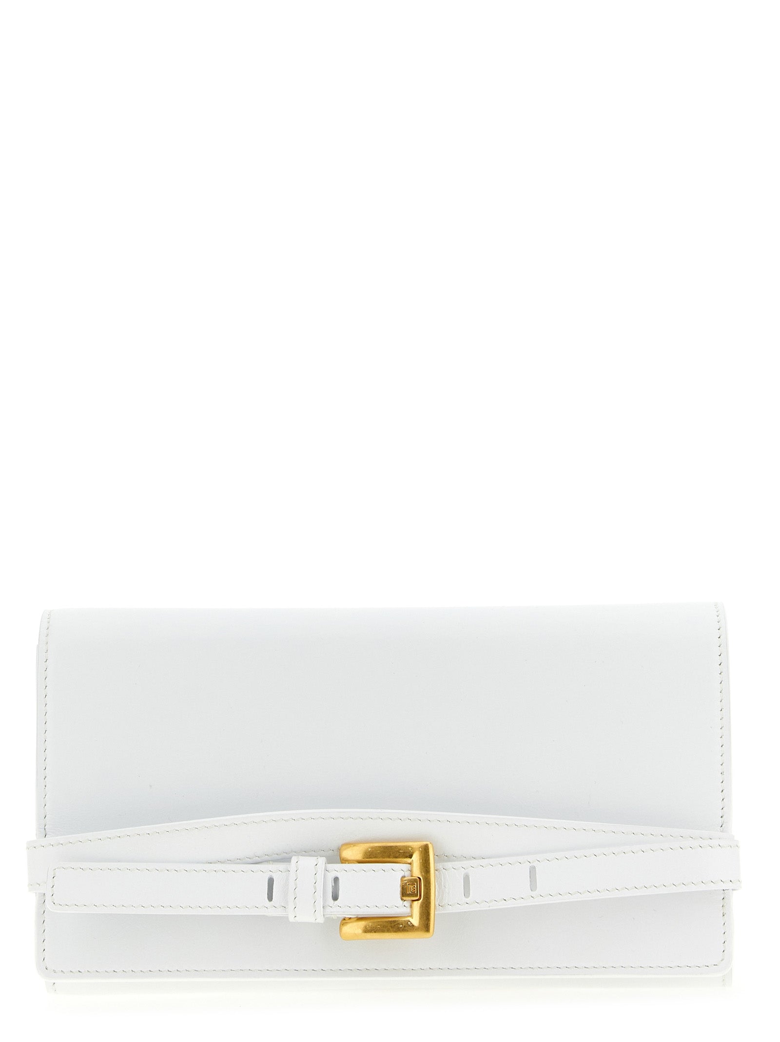 White Calfskin Shuffle Cardholder
