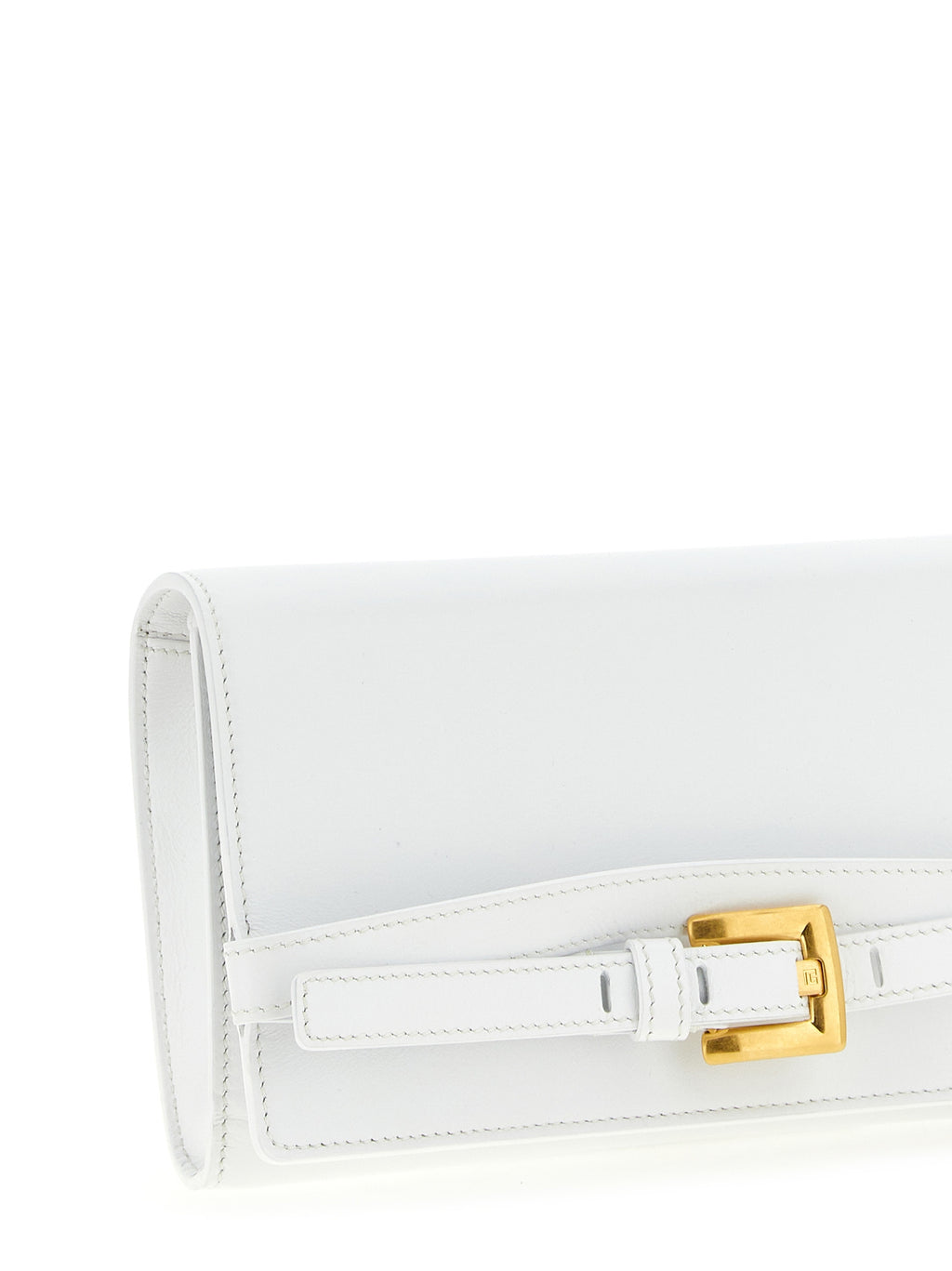White Calfskin Shuffle Cardholder