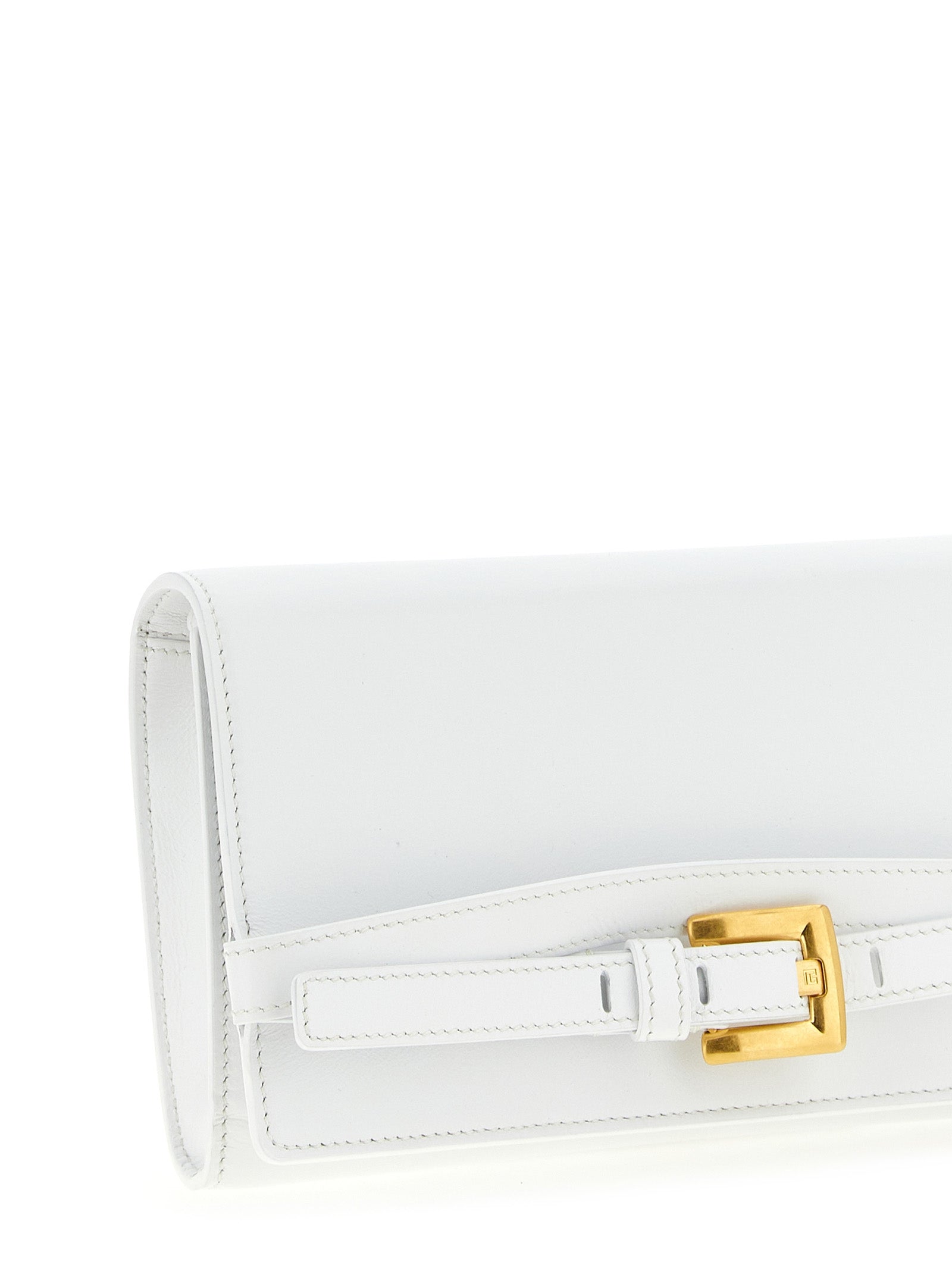 White Calfskin Shuffle Cardholder
