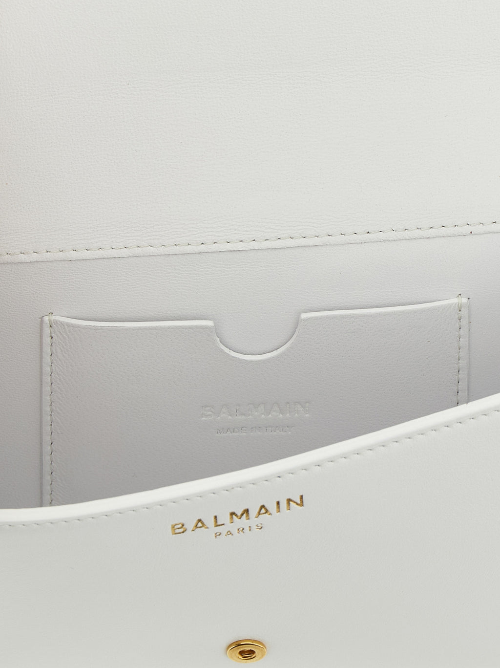 White Calfskin Shuffle Cardholder