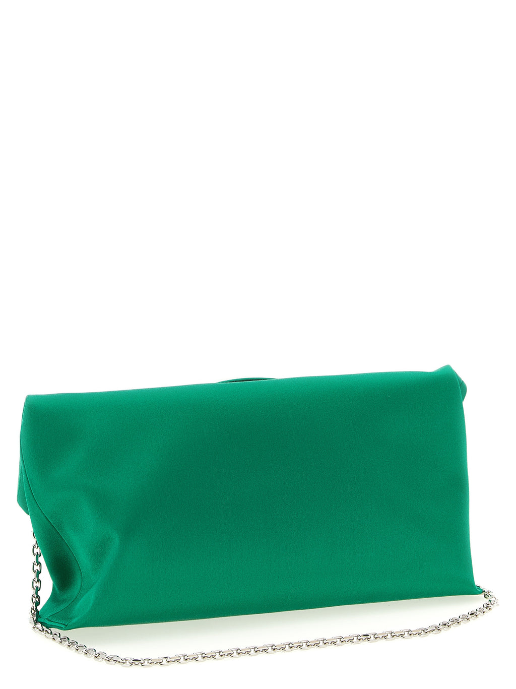 Satin Bicolor Viscose Clutch Bag