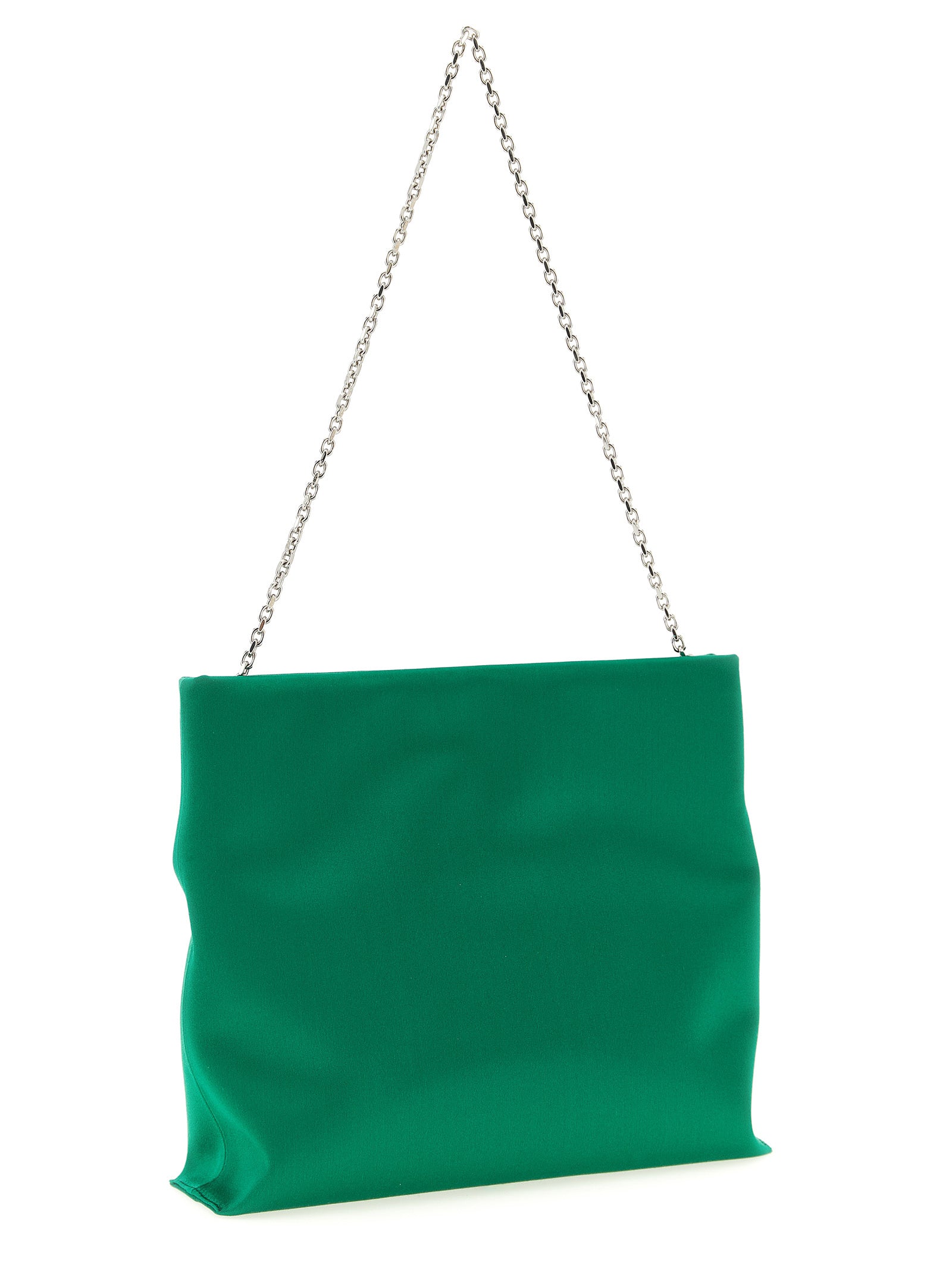 Satin Bicolor Viscose Clutch Bag