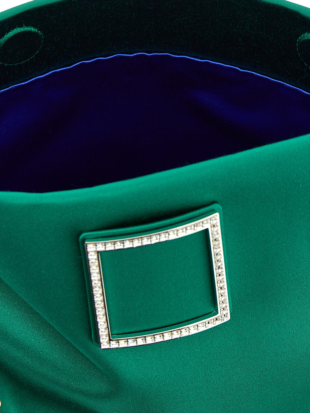 Satin Bicolor Viscose Clutch Bag