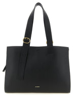 Black Calfskin Leather Tote