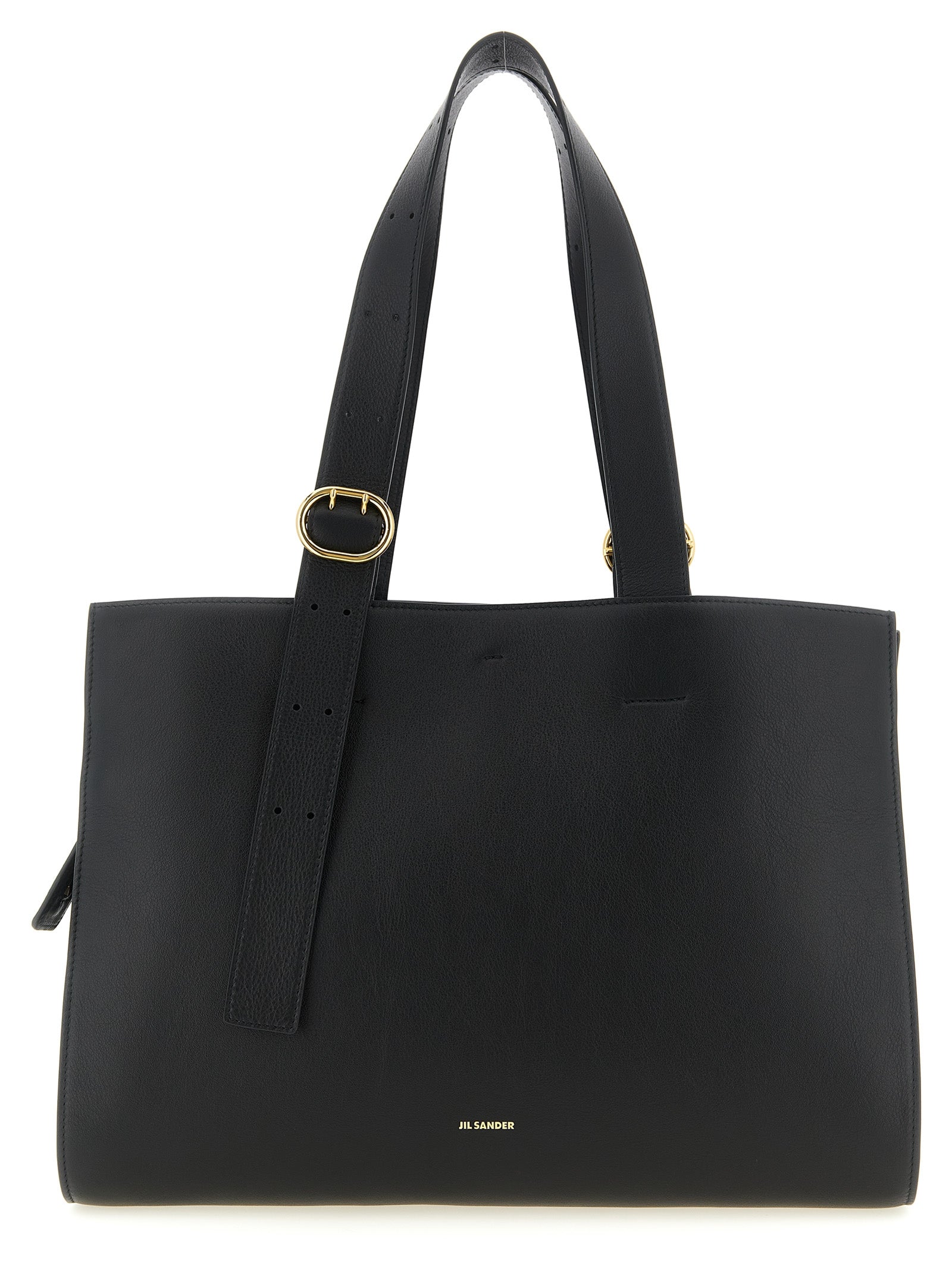 Black Calfskin Leather Tote
