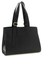 Black Calfskin Leather Tote