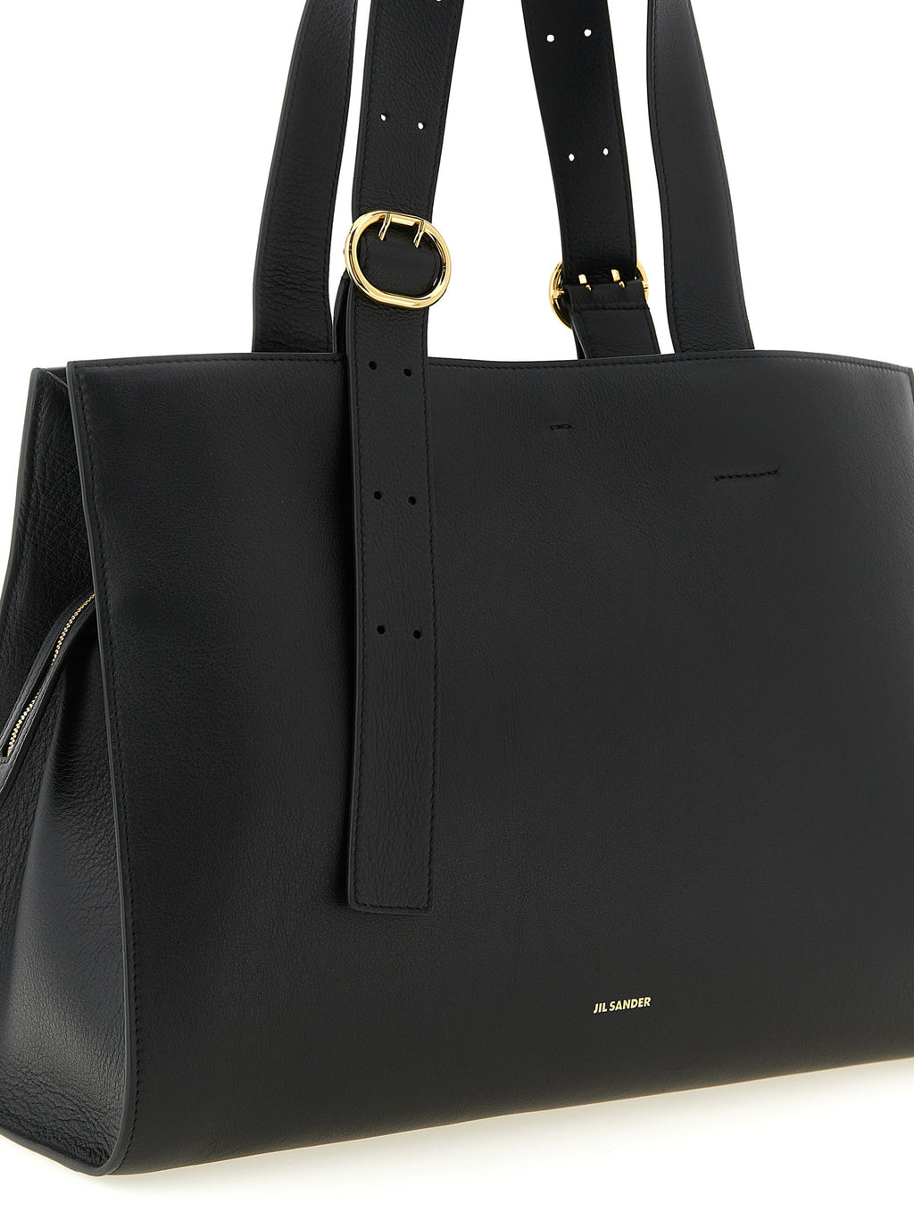 Black Calfskin Leather Tote