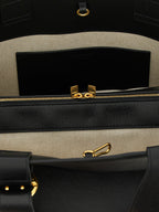 Black Calfskin Leather Tote