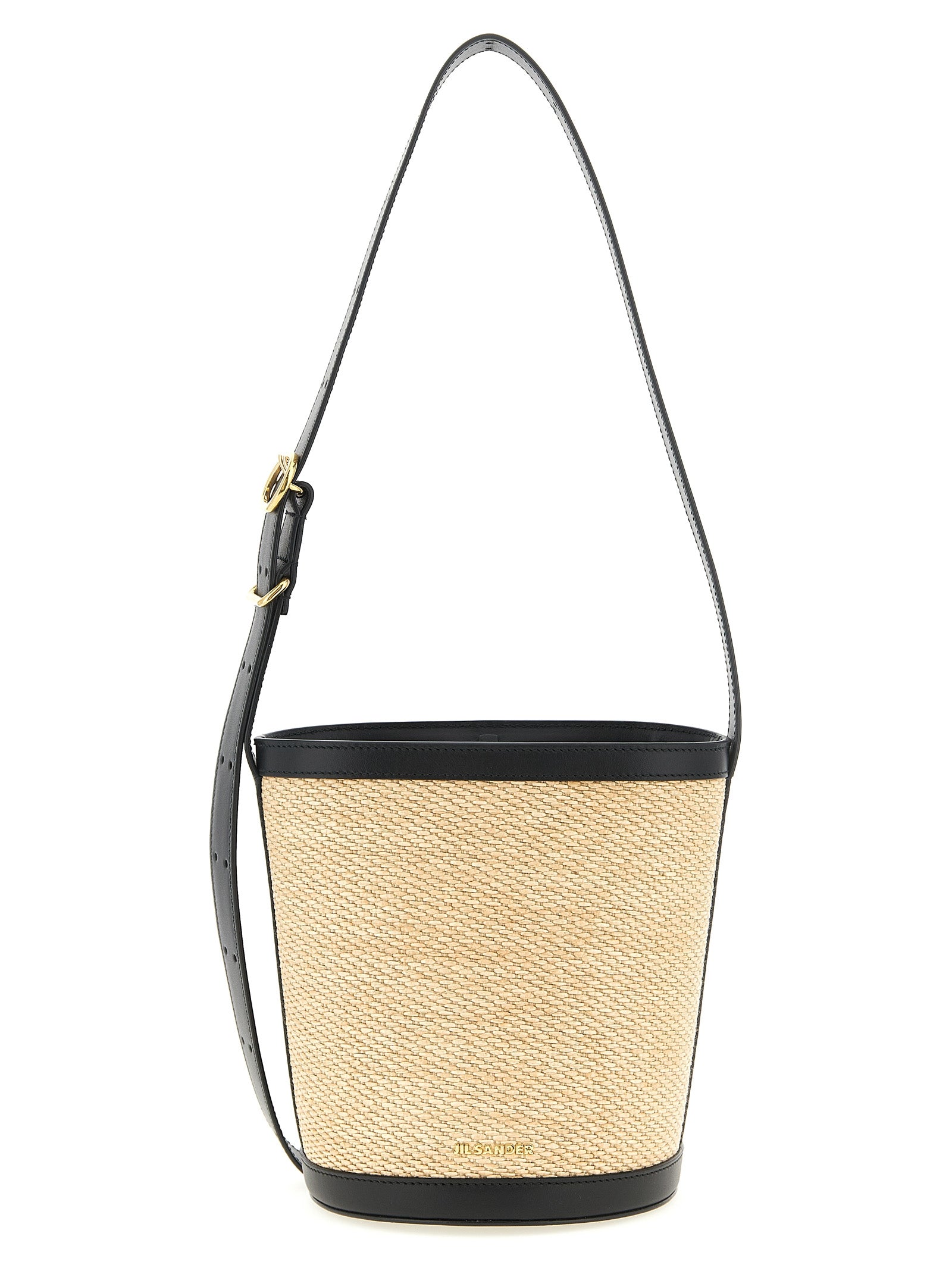 Multicolor Polyamide Raffia Shoulder Bag