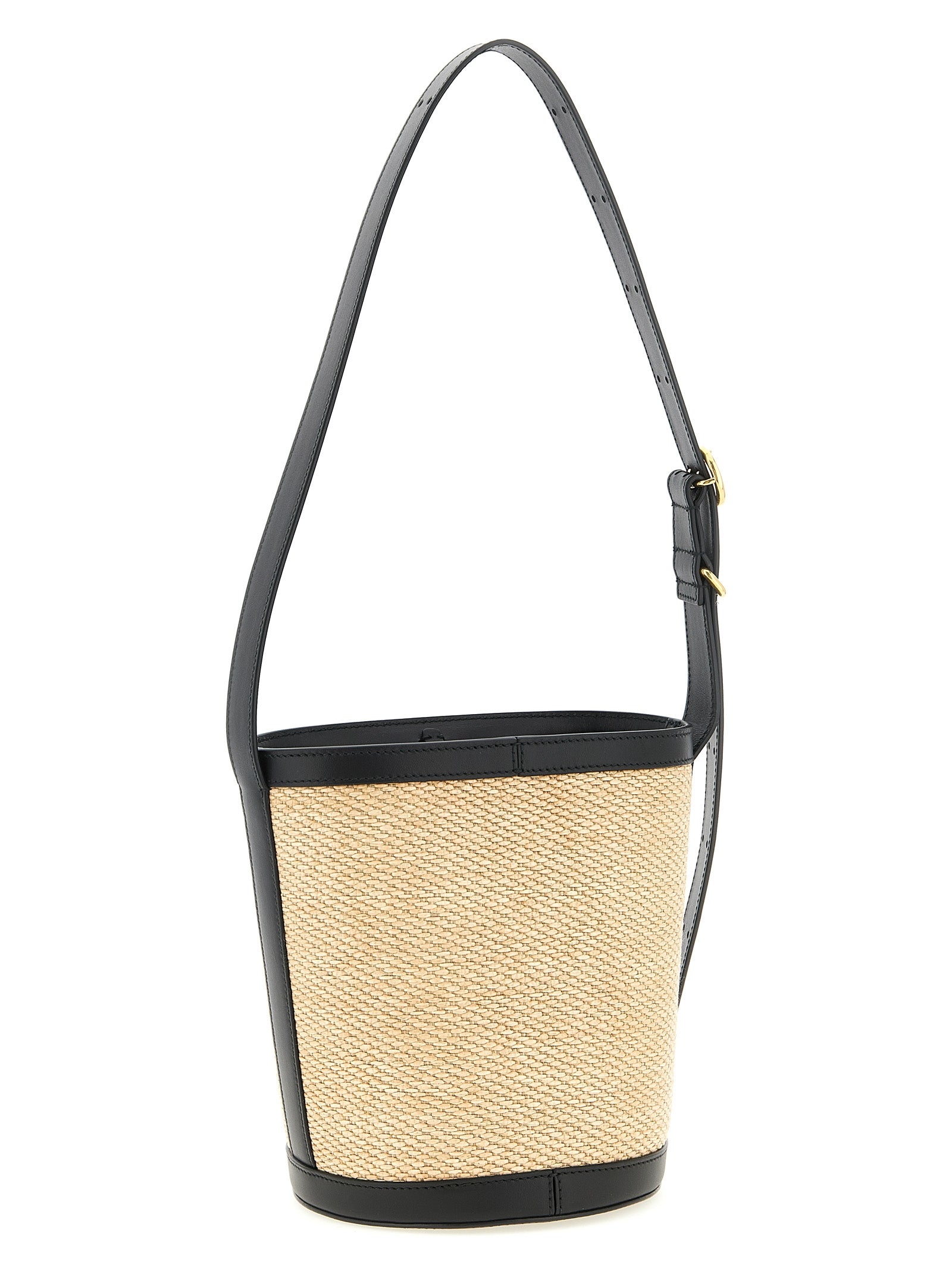 Multicolor Polyamide Raffia Shoulder Bag