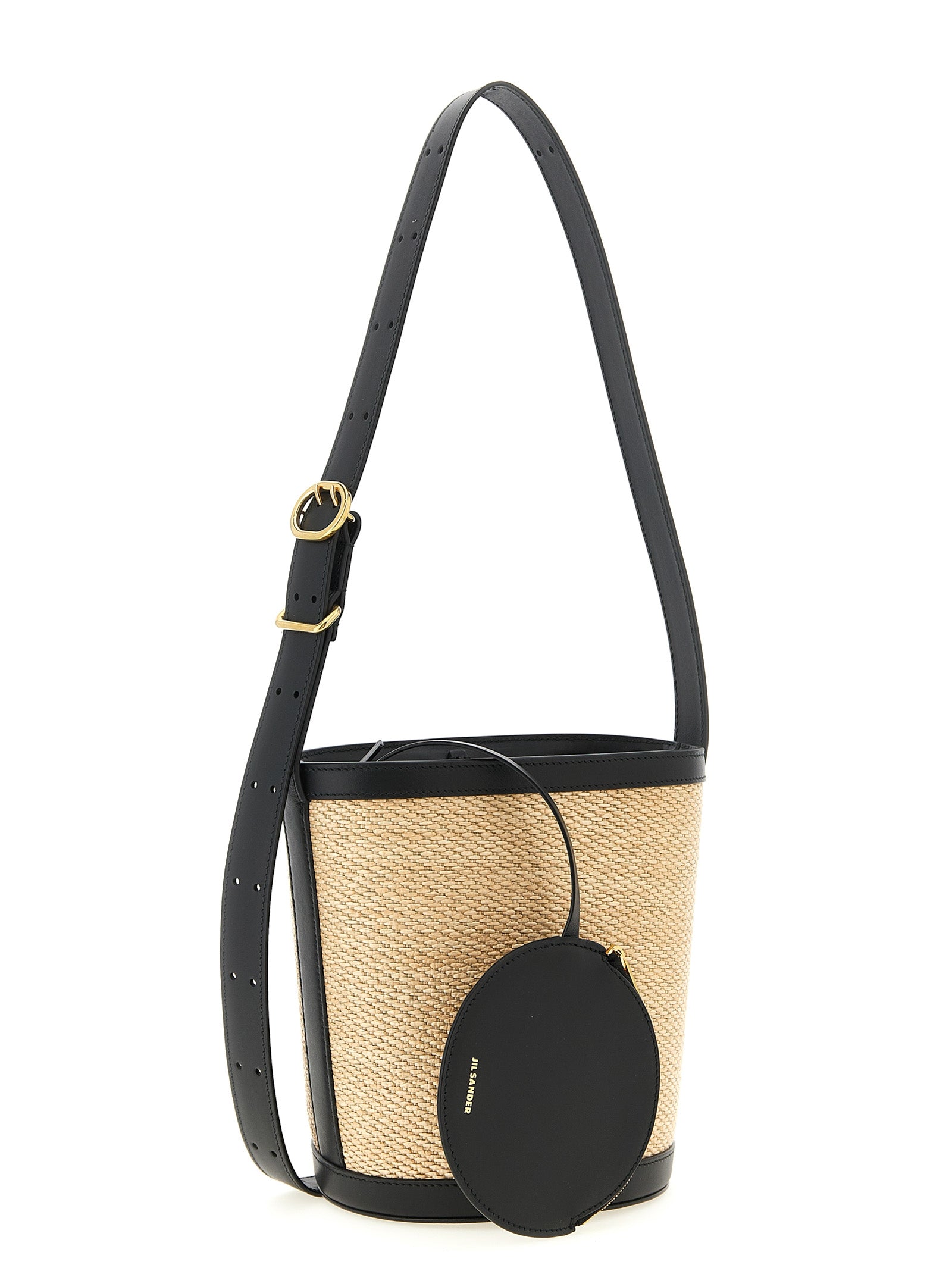 Multicolor Polyamide Raffia Shoulder Bag