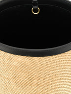 Multicolor Polyamide Raffia Shoulder Bag