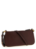 Half Moon Silk and Cow Leather Mini Crossbody Bag