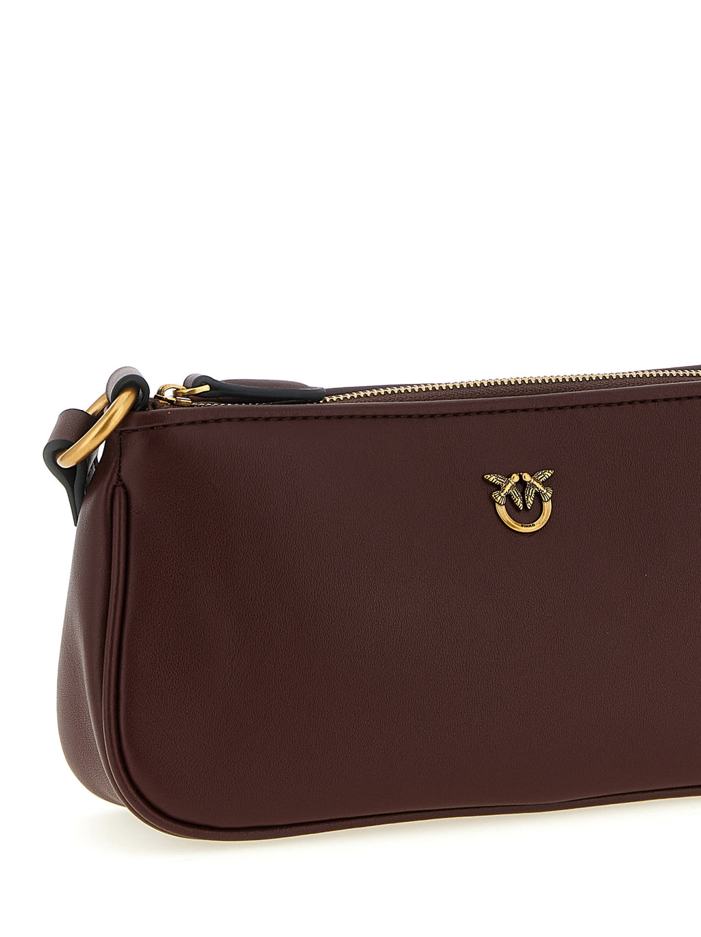 Half Moon Silk and Cow Leather Mini Crossbody Bag