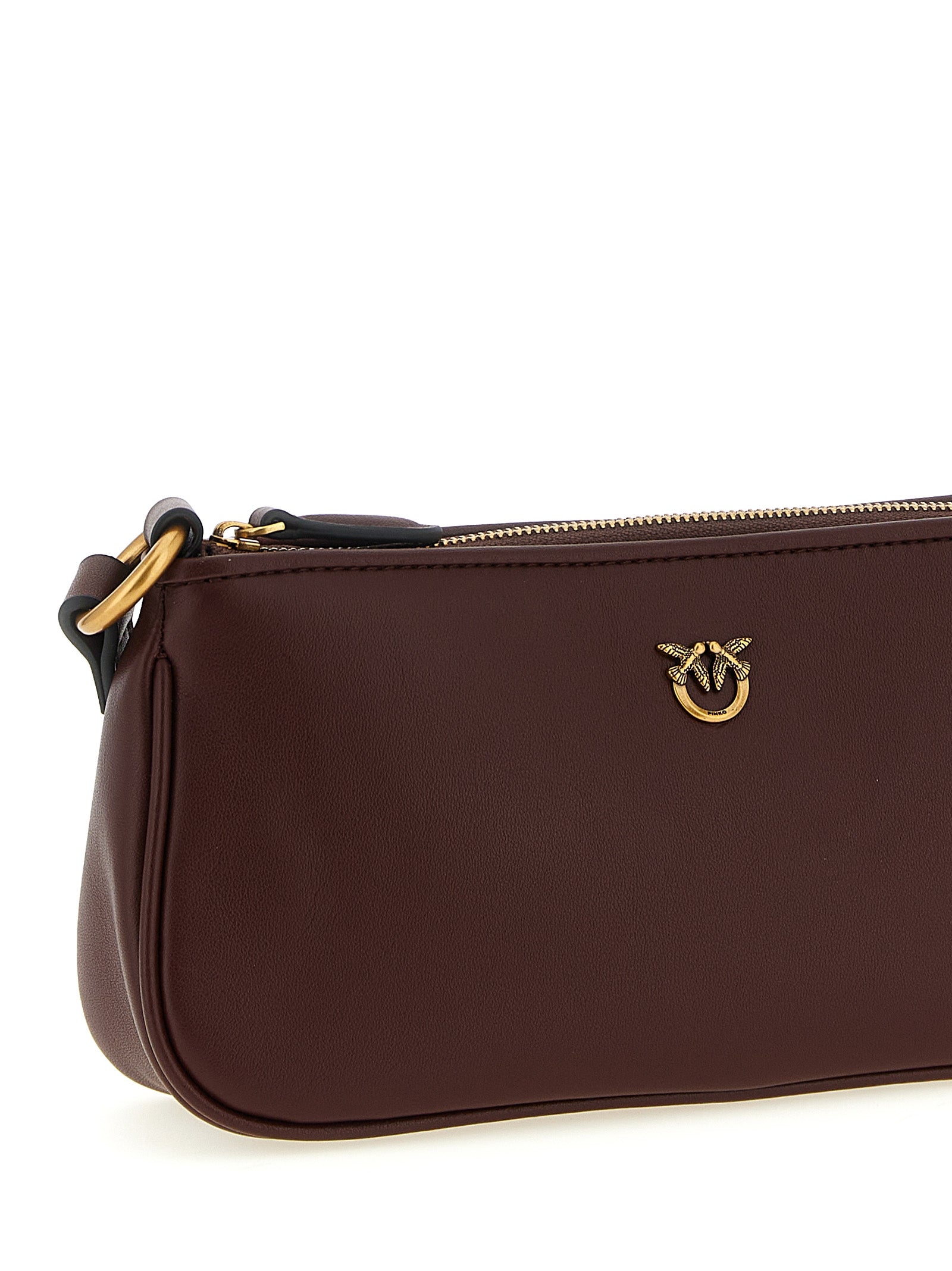 Half Moon Silk and Cow Leather Mini Crossbody Bag