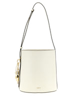 White Calfskin Small 'Roxie' Bucket Bag