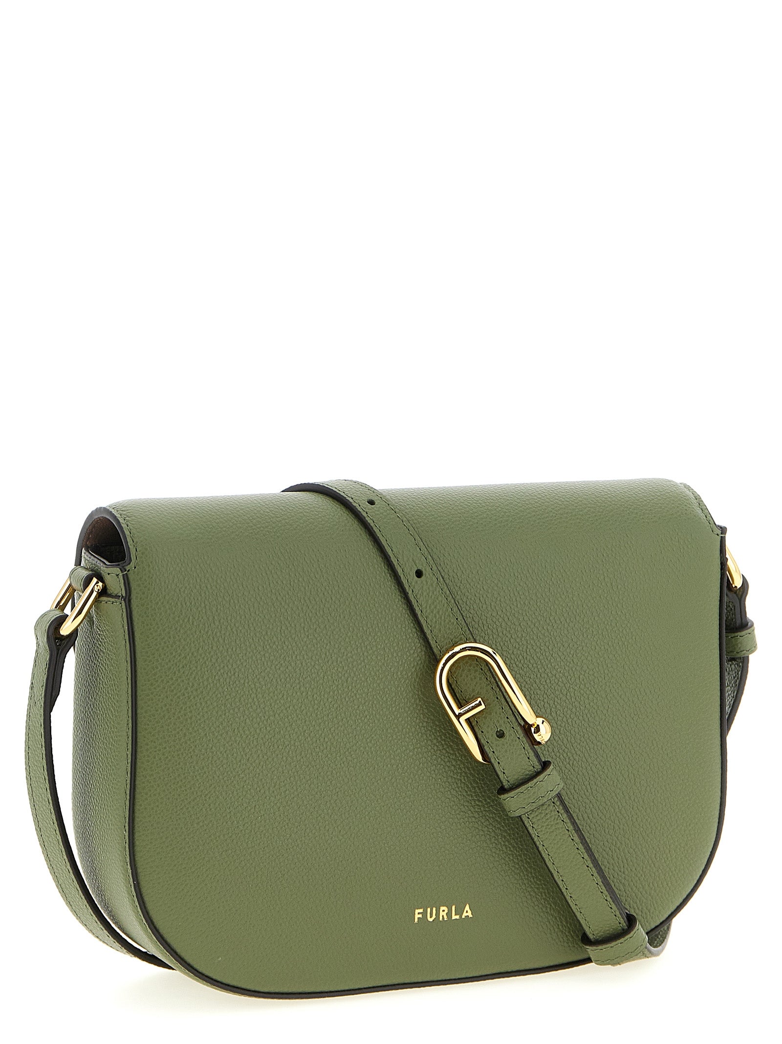 Bicolor Calfskin Moonlight Crossbody Bag
