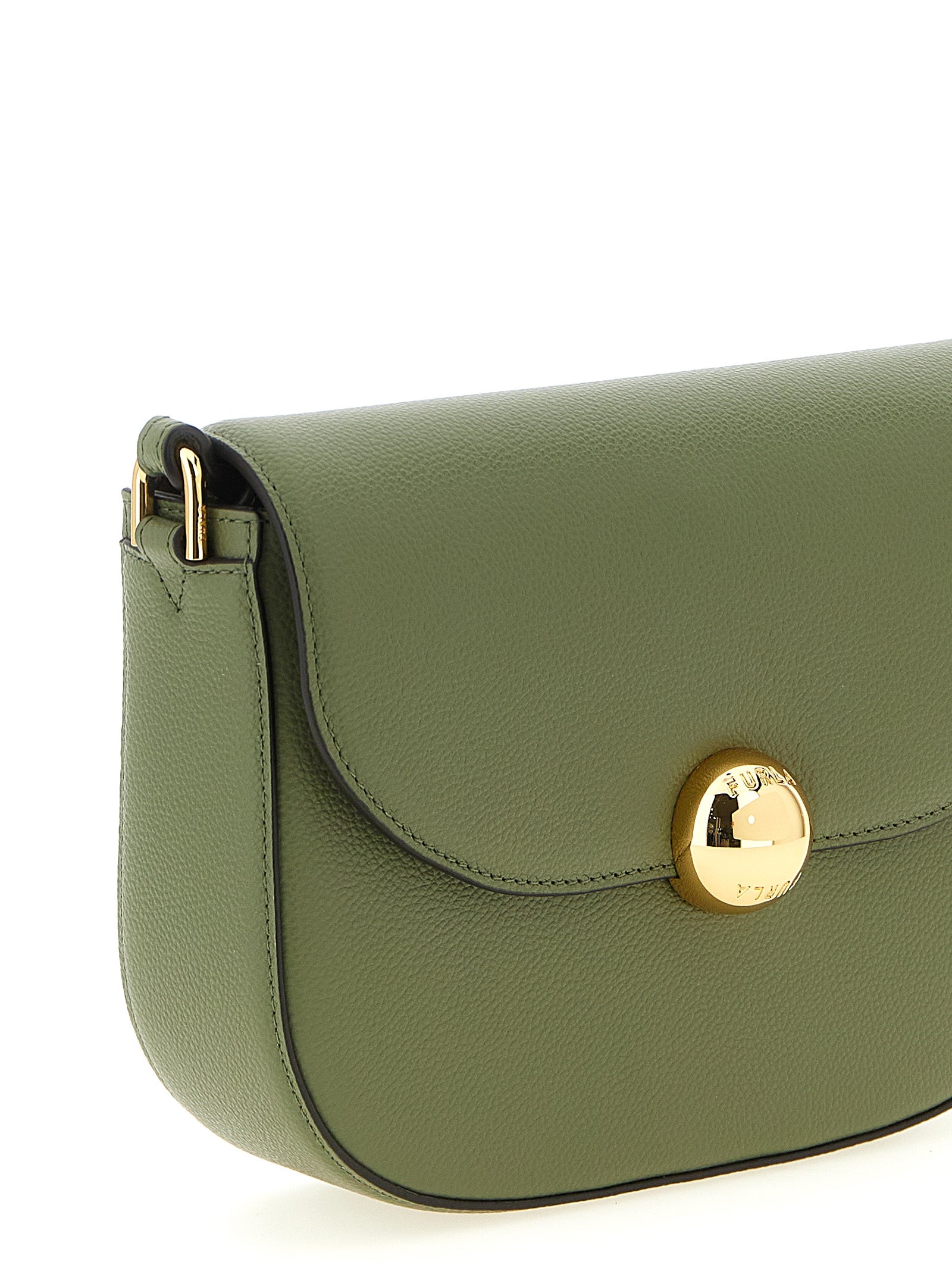 Bicolor Calfskin Moonlight Crossbody Bag