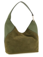 Green Calfskin Lara Medium Shoulder Bag