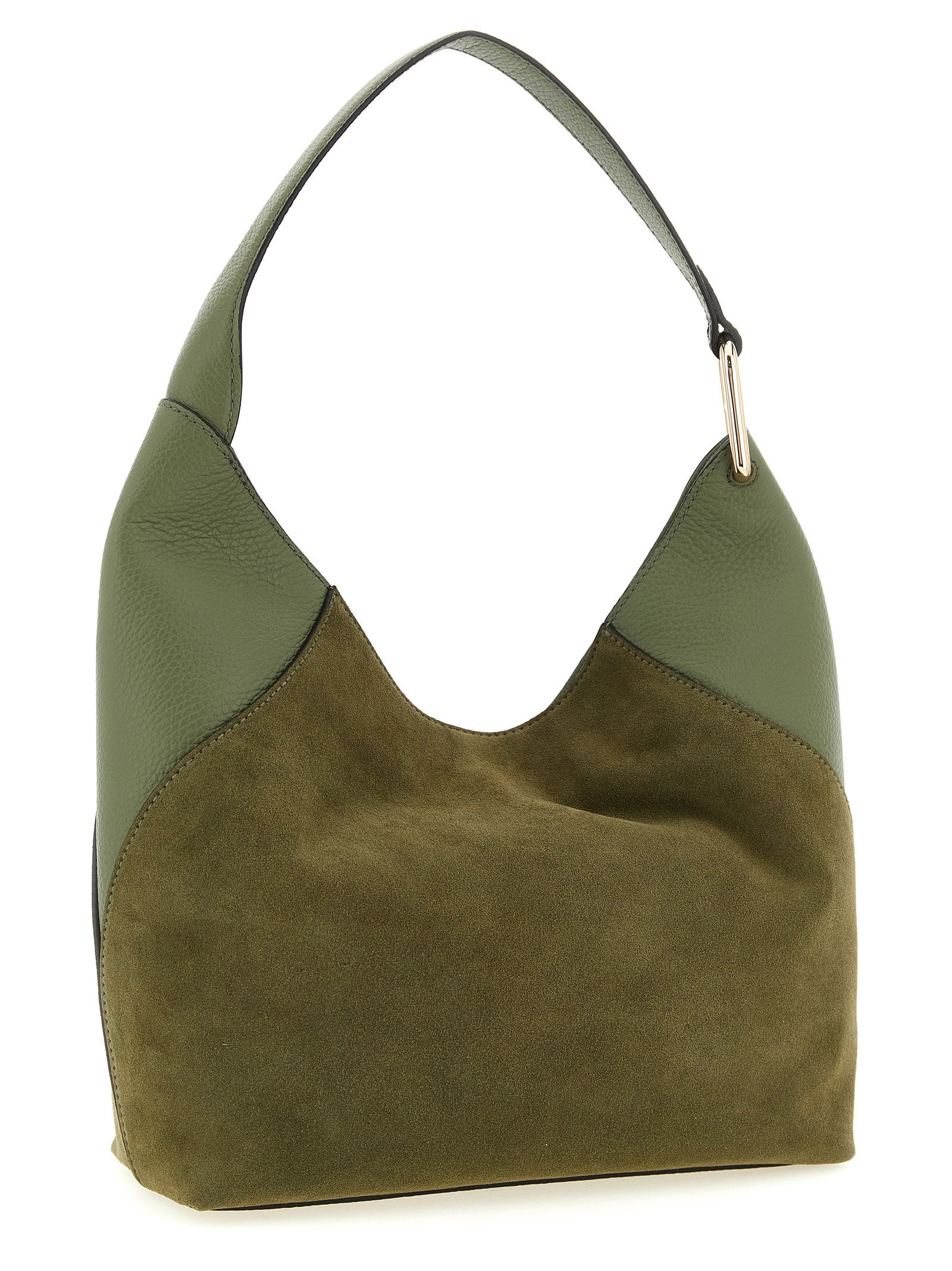 Green Calfskin Lara Medium Shoulder Bag