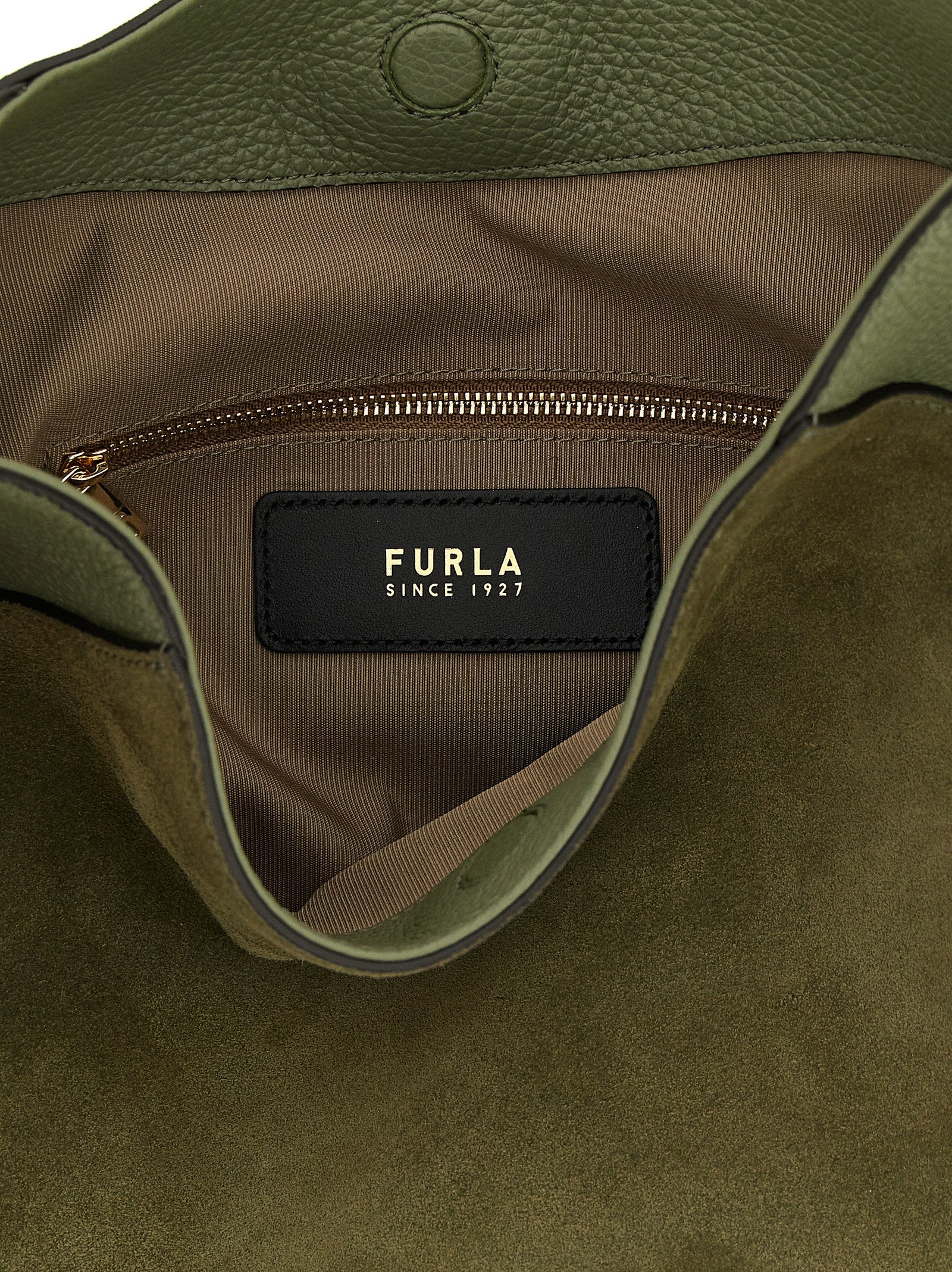 Green Calfskin Lara Medium Shoulder Bag