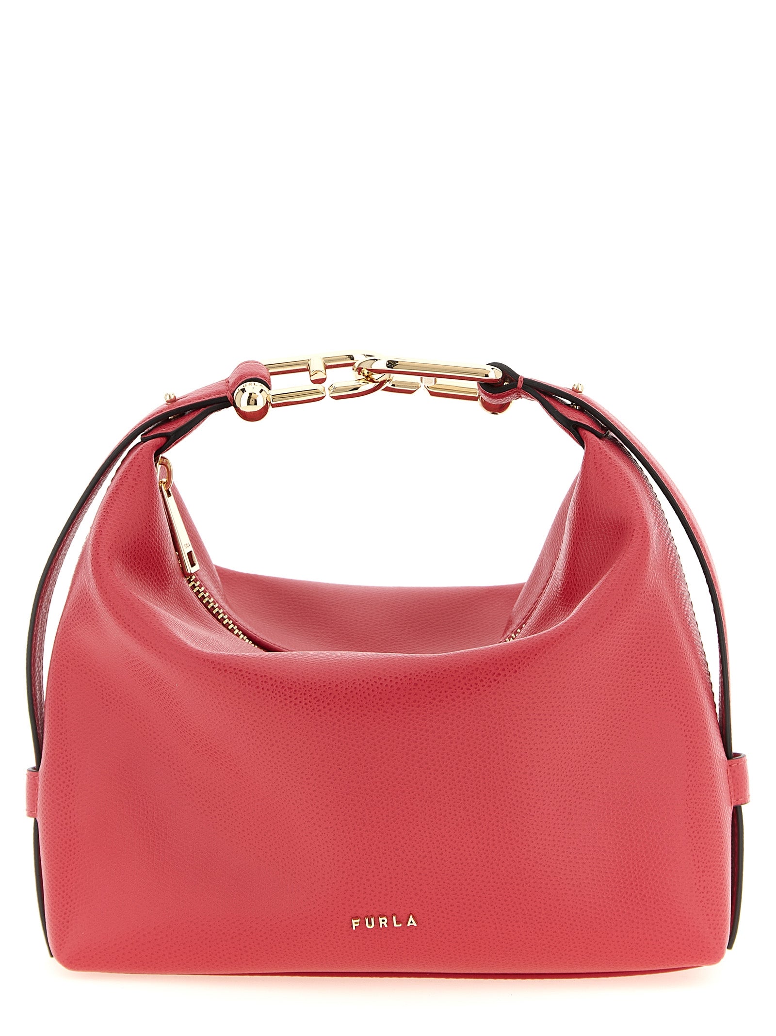 Fuchsia Calfskin Tonie Shoulder Bag