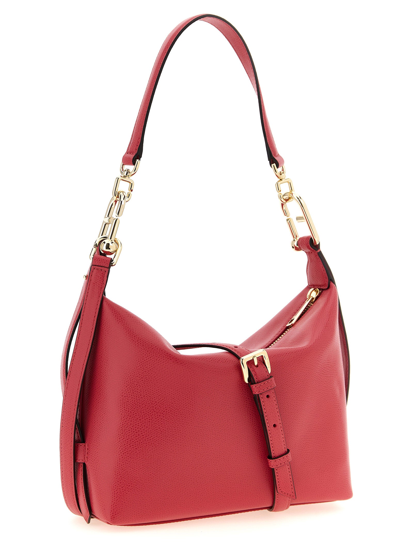 Fuchsia Calfskin Tonie Shoulder Bag