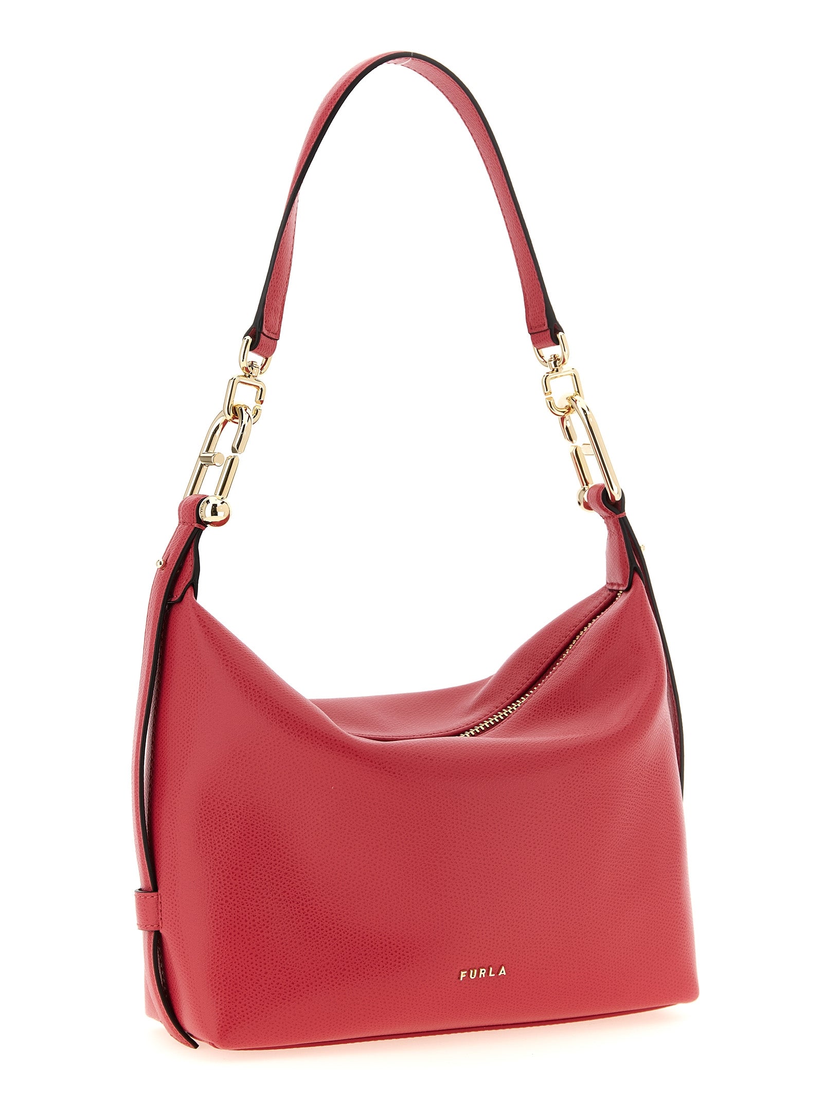 Fuchsia Calfskin Tonie Shoulder Bag
