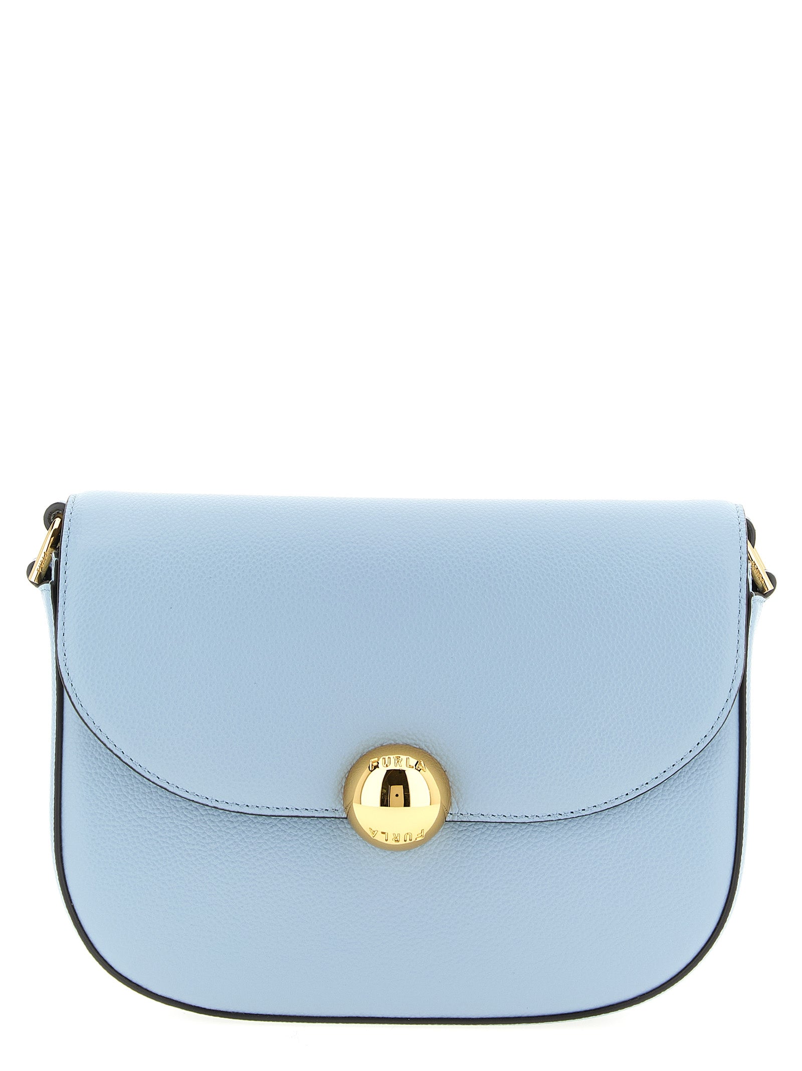 Light Blue Calfskin Moonlight Crossbody Bag