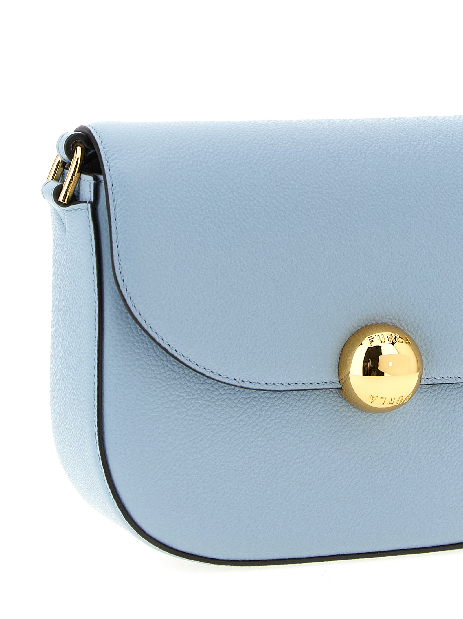 Light Blue Calfskin Moonlight Crossbody Bag