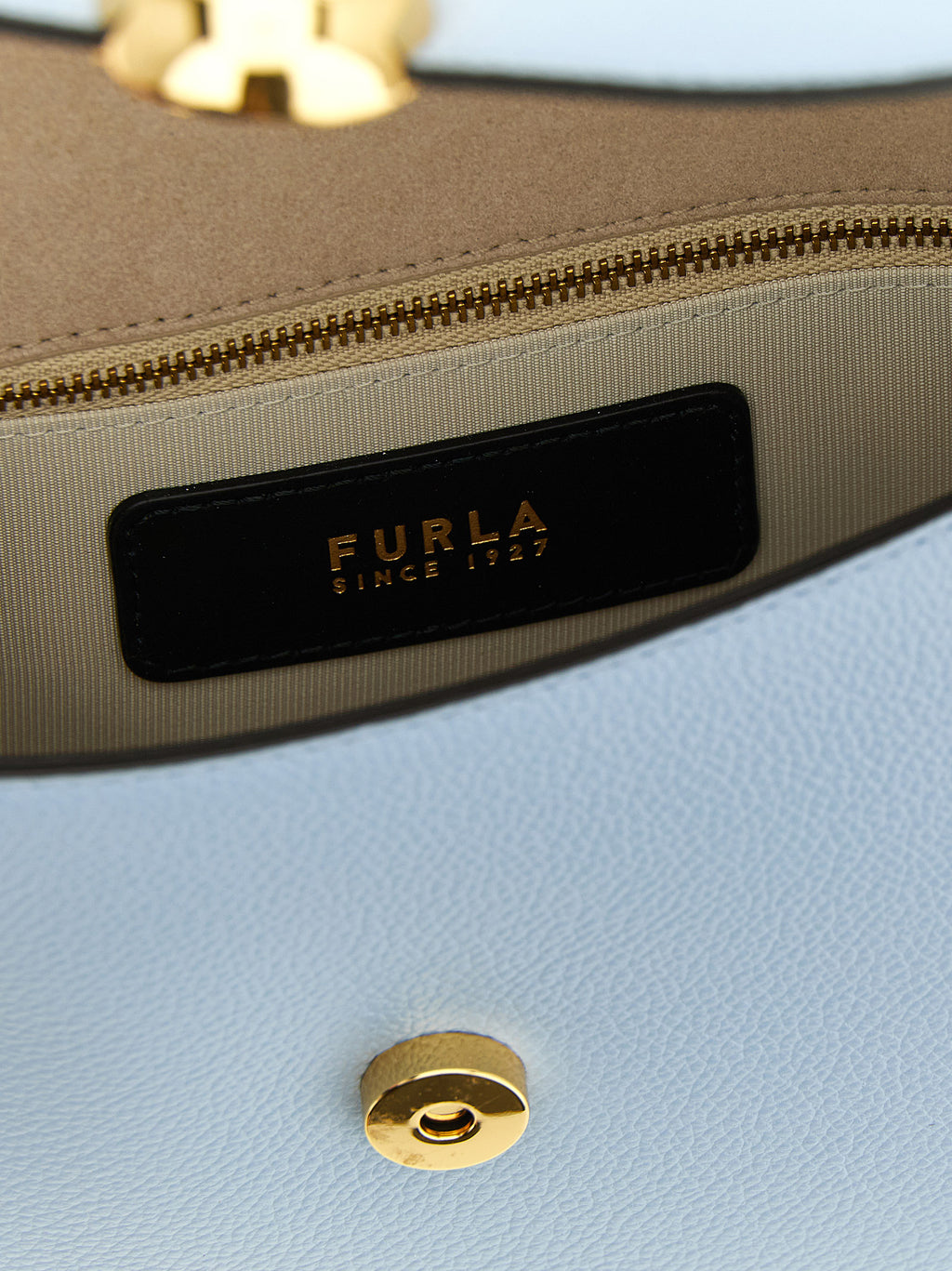 Light Blue Calfskin Moonlight Crossbody Bag