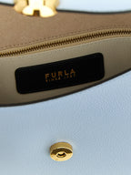 Light Blue Calfskin Moonlight Crossbody Bag