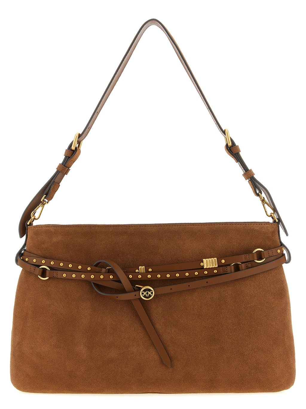 Brown Cow Leather 'Belt' Shoulder Bag Large