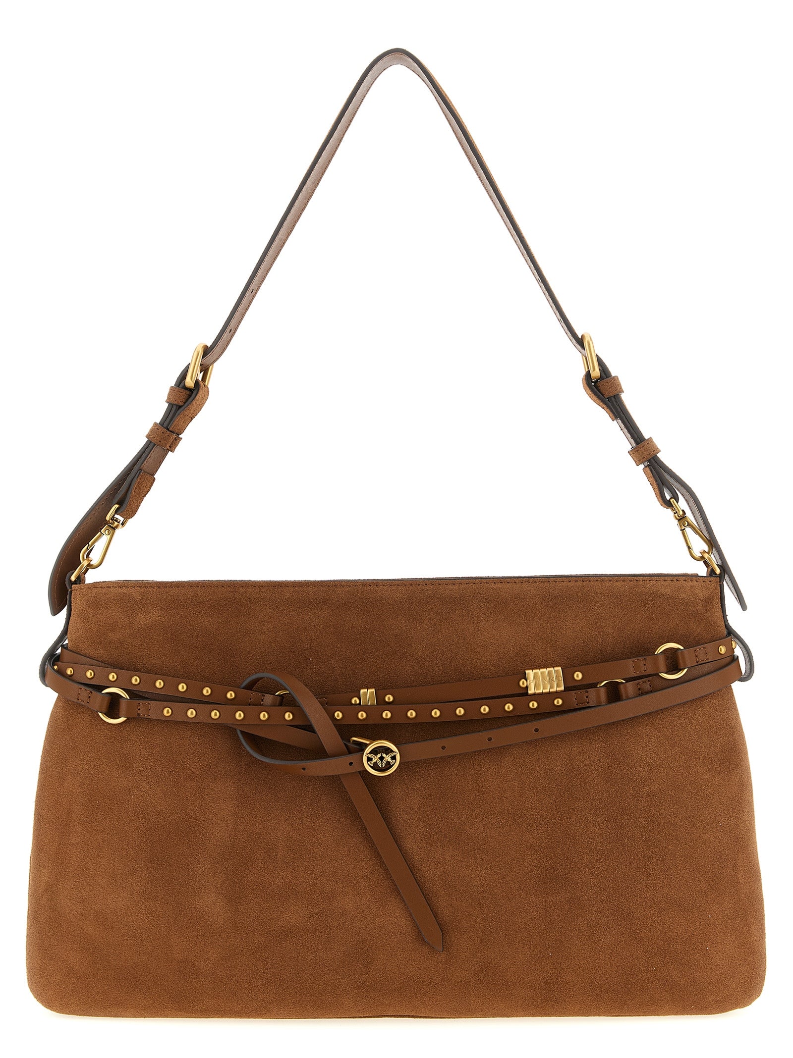 Brown Cow Leather 'Belt' Shoulder Bag Large