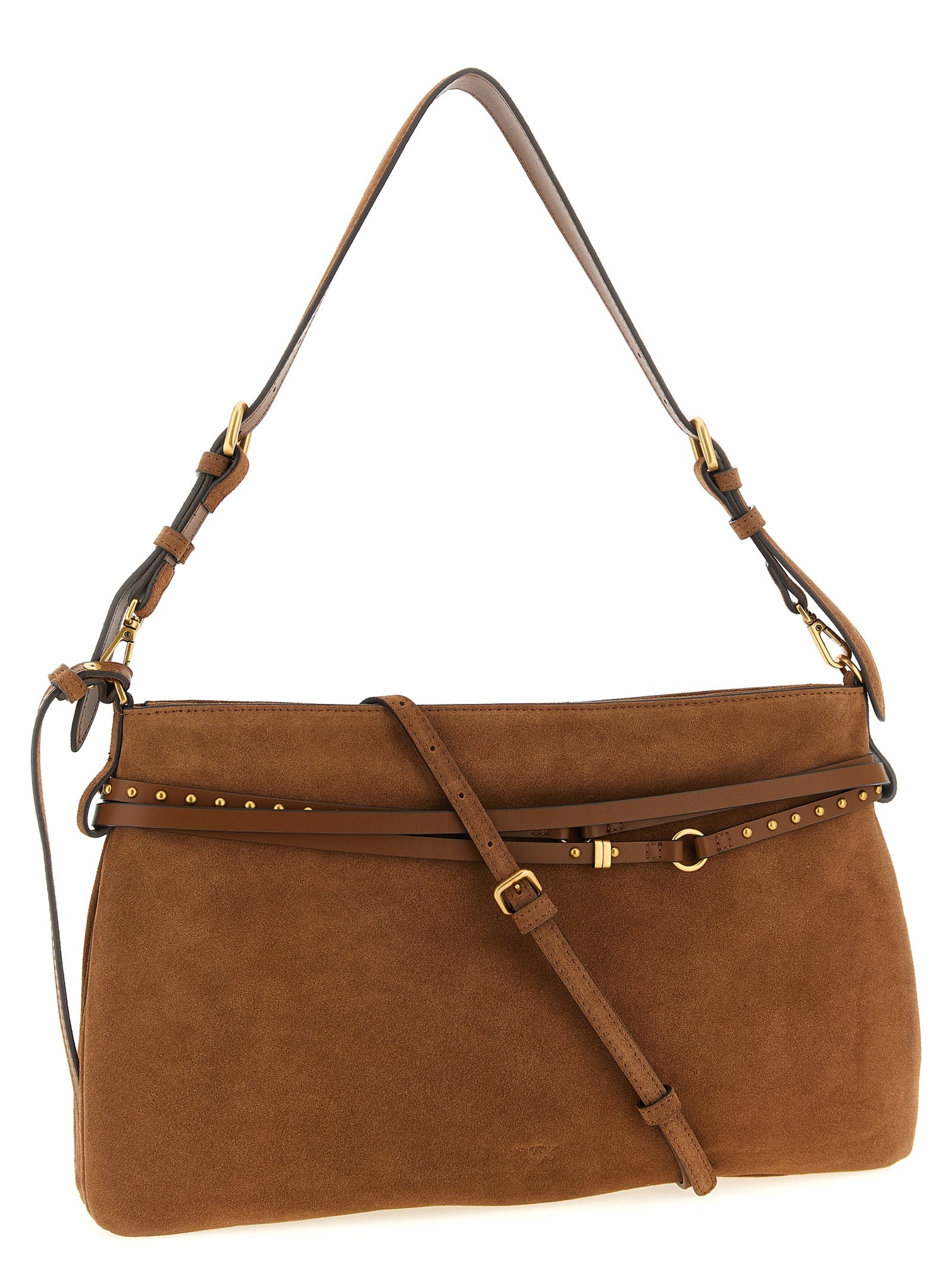 Brown Cow Leather 'Belt' Shoulder Bag Large