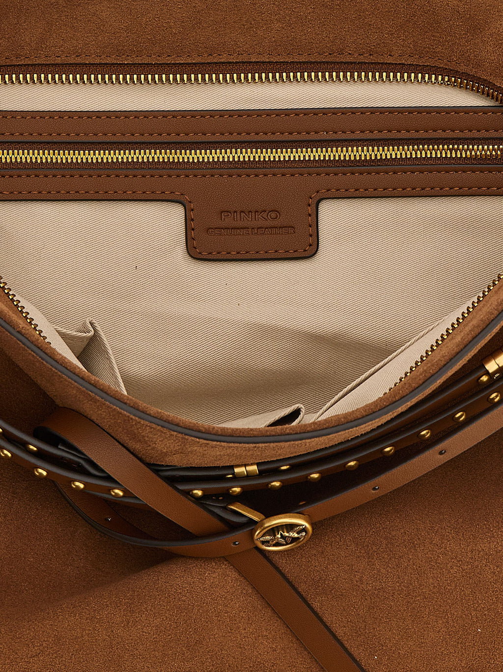 Brown Cow Leather 'Belt' Shoulder Bag Large