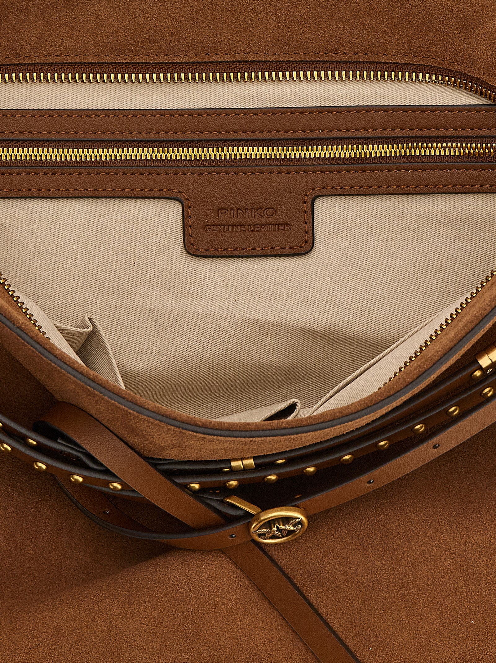 Brown Cow Leather 'Belt' Shoulder Bag Large