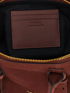 Large Bowling Baguette Cow Leather Shoulder Bag