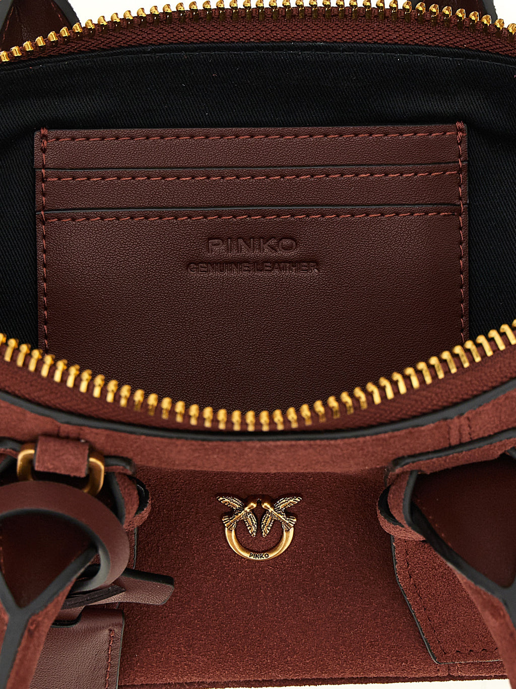 Bordeaux Cowhide Bowling Baguette Shoulder Bag