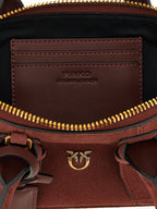 Bordeaux Cowhide Bowling Baguette Shoulder Bag